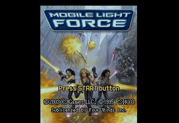 Mobile Light Force Title Screen